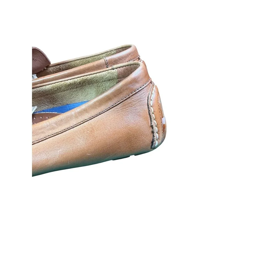 Polo Ralph Lauren Terence Leather Driving Loafers Brown Men's Size 9.5D